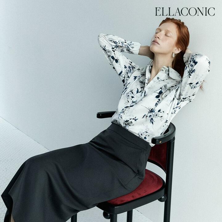 [런칭가 79,000원→2만원 ↓] 엘라코닉  울혼방 H라인 스커트