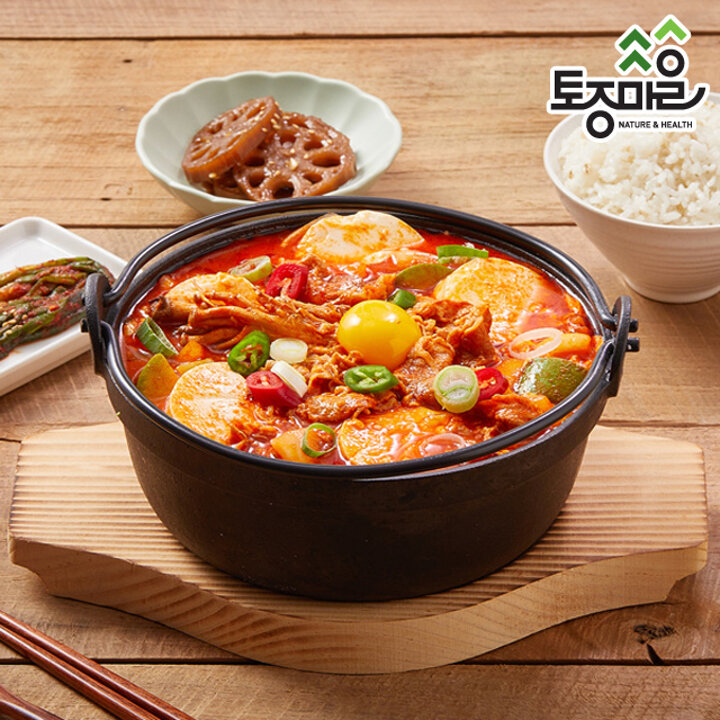 [토종마을]정통 우삽겹 얼큰 순두부찌개 밀키트 730g (2인분)