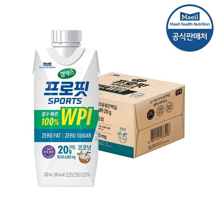셀렉스 프로핏 스포츠 드링크 330ml  코코넛 12팩