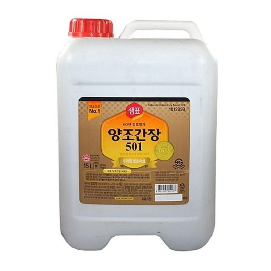 샘표양조간장(501)15L 샘표간장 덕용간장 대용량간장