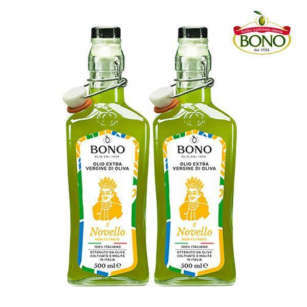 [보라티알] 보놀리오 보노 노벨로 논필터 엑스트라버진 올리브오일 투명 500ml x 2병