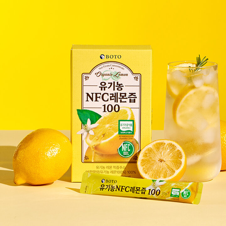 [보뚜] 유기농 NFC 레몬즙 100 20g 14포 x 6박스