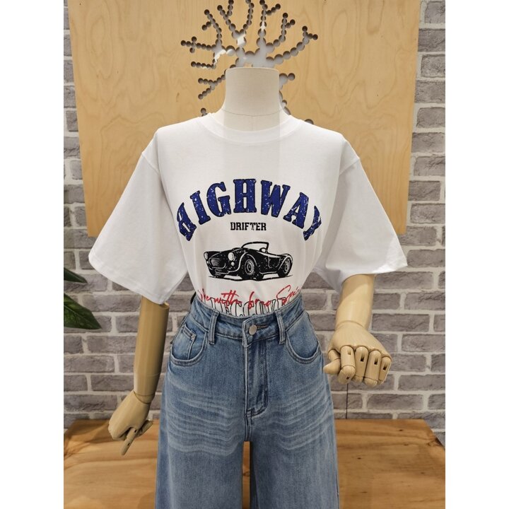 (신세계 사우스시티)하이웨이 반팔 티셔츠 (LC41F5ST003A)