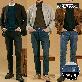 [뱅뱅] 남성 라이크라 이중직 기모 데님 3종택1