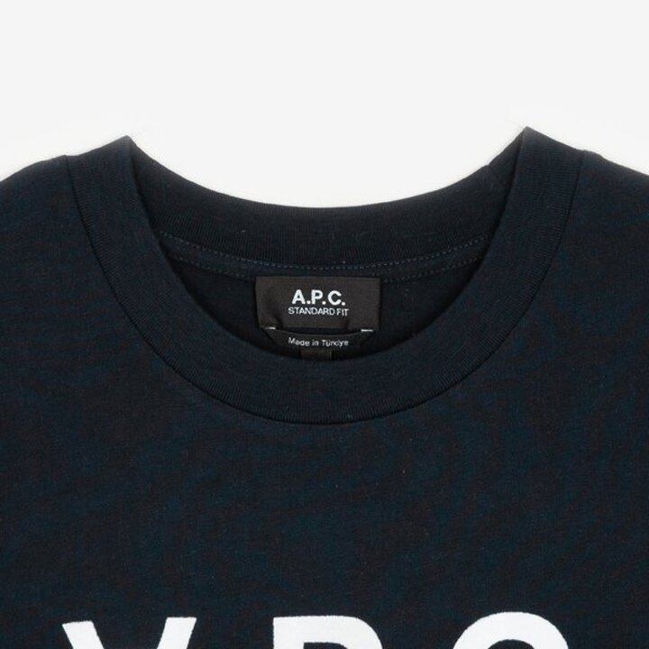 남성 VPC 로고 다크네이비/에크루 반팔티 COHBM M26384 TIQ