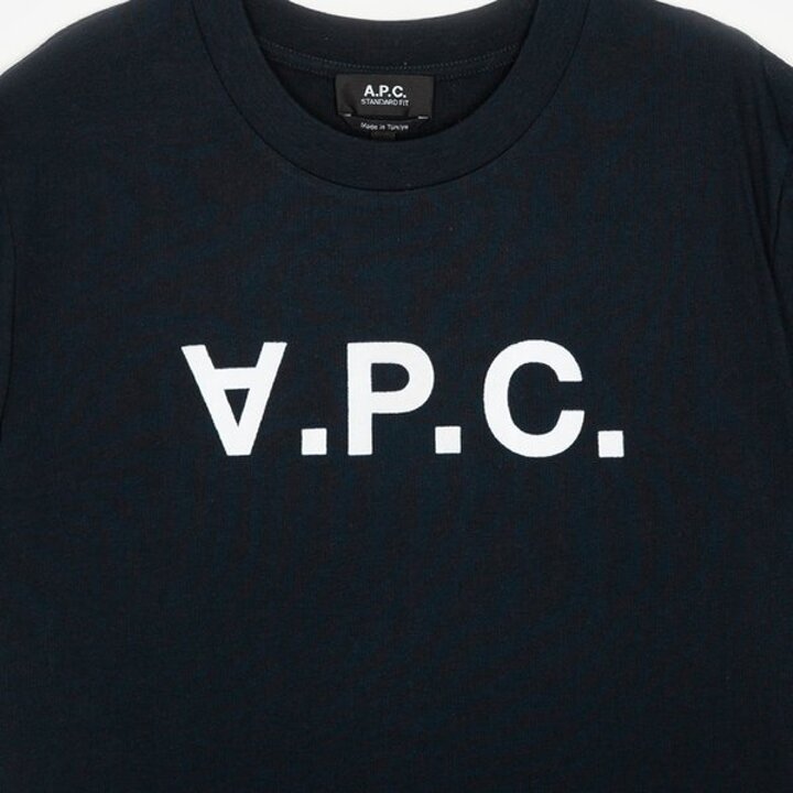 남성 VPC 로고 다크네이비/에크루 반팔티 COHBM M26384 TIQ