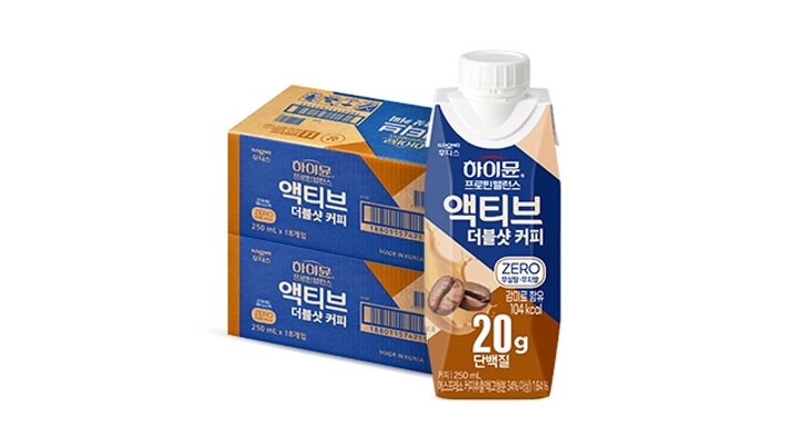 [G] 하이뮨 프로틴 밸런스 액티브 더블샷커피 ZERO 250mlx18입x2박스(총36입)