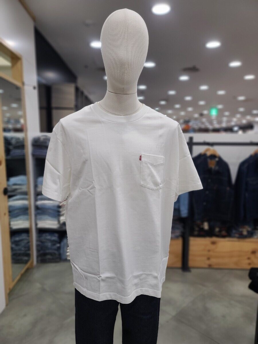 남여 공용 헤비웨이트 포켓 티셔츠 A8605-0000DG