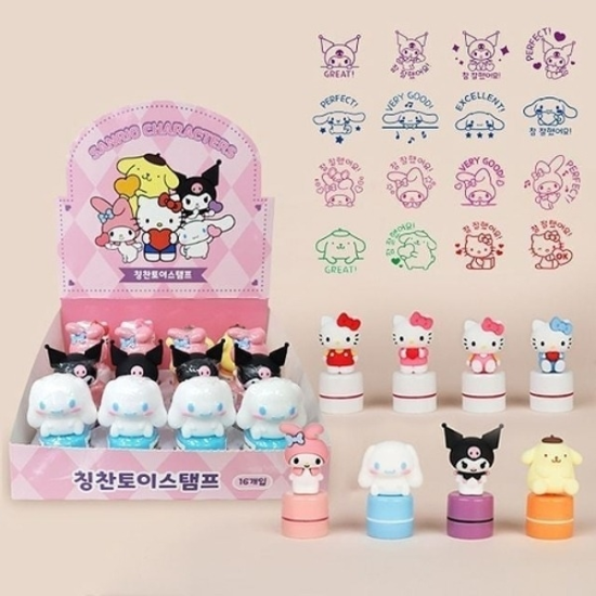패션플러스[643542] [VCL40525]토이스탬프 사무용품 문구 학용품(16개 1세트)21871831643542