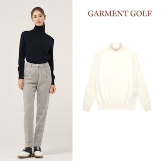 가먼트골프 여성 터틀넥 울 클래식 긴팔 니트 티셔츠 GFKPC357
