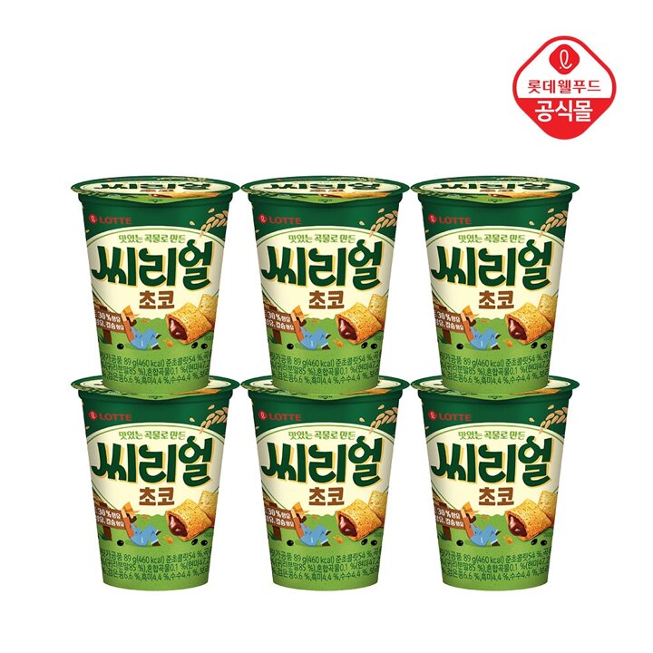씨리얼초코컵 89g x 6개