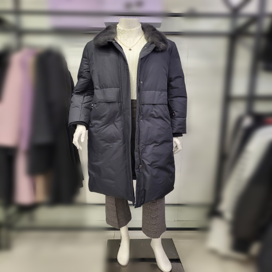 SN SI 역시즌 안감레빗 밍크 여성패딩 구스다운 롱코트 SJHHC92630BK 04