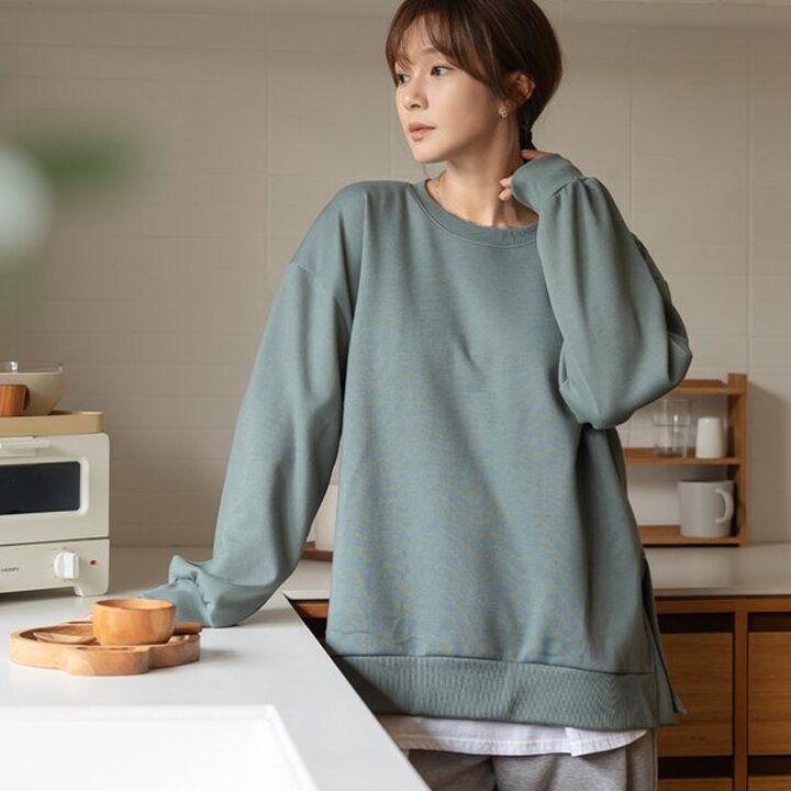 [엘리시아] 루레나 트임 쮸리 맨투맨 티
