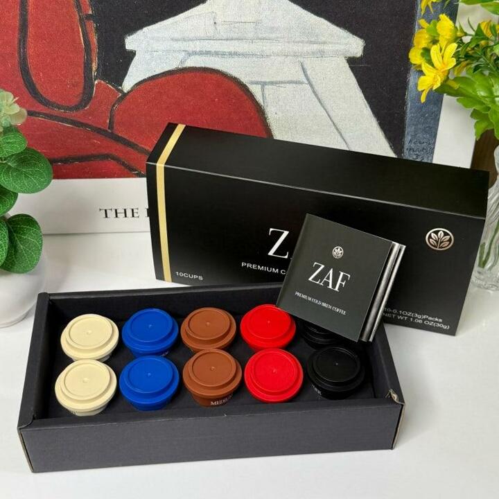 [쇼핑백 포함] ZAF 자프 콜드브루 동결건조 커피 선물세트 10개입 (5종 x 2p) 