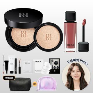 옵션1.[우유마켓PICK] 헤라 블랙쿠션듀오(컬러택1) + 센슈얼누드글로스(컬러택1)(인)_증정변경