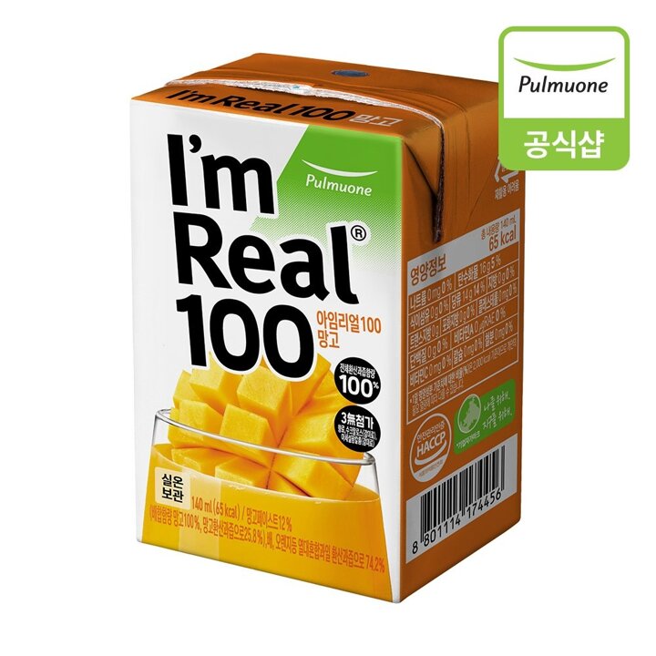 [[풀무원]] 아임리얼100 망고 6개입