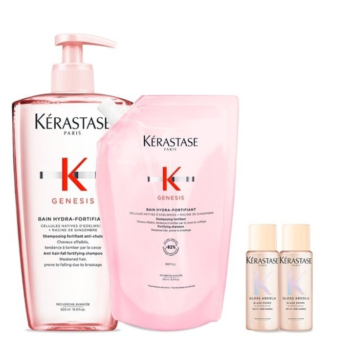 (신세계강남점)[6/단독] 세트 방 제네시스 샴푸 1L (본품 500ml + 리필 500ml) [얇은모발용/새싹케어]