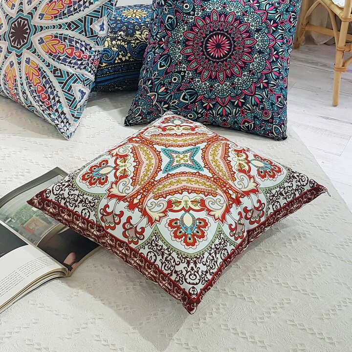 러프 소파 쿠션(솜포함) 45x45 로얄모스크 A 2P