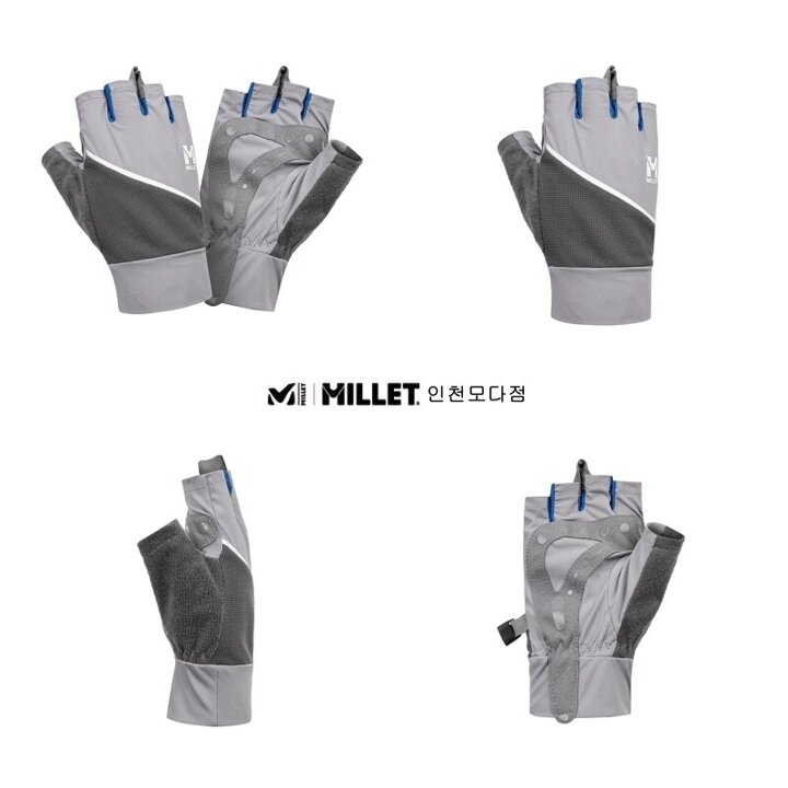 밀레 M 메쉬 숏장갑MXTUL005A 남성 반장갑 등산,운동 산행 및 아웃도어 활동에 적합IC