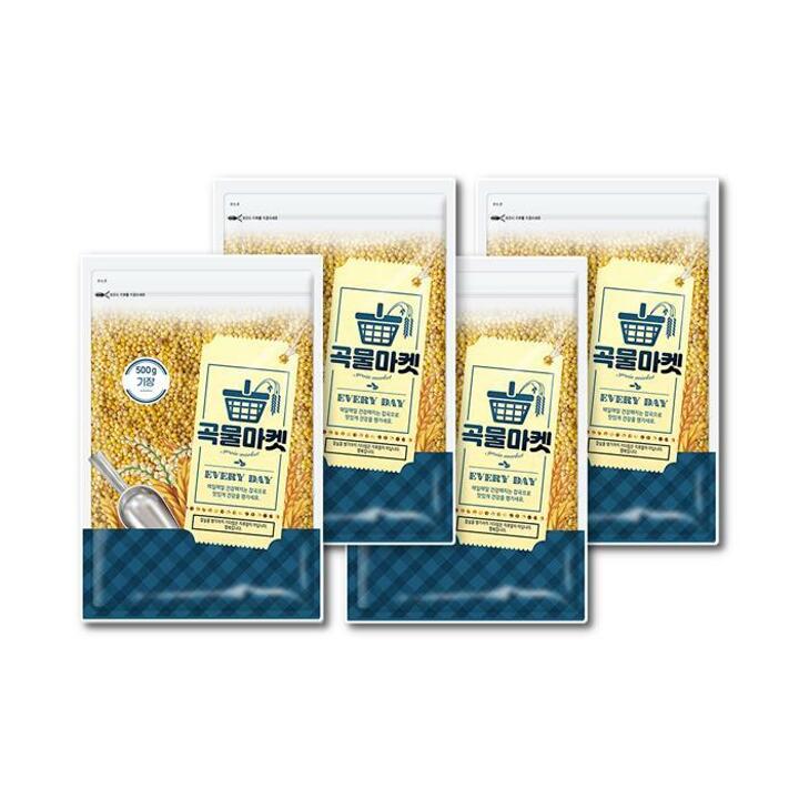 [더프레시] 곡물마켓 기장 500g x 4