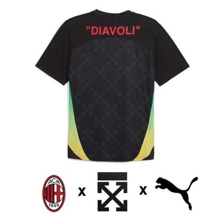 (신세계강남점)푸마 AC밀란 오프화이트 ACM x Off-White 프리매치 유니폼 반팔 저지 Prematch SS Jersey