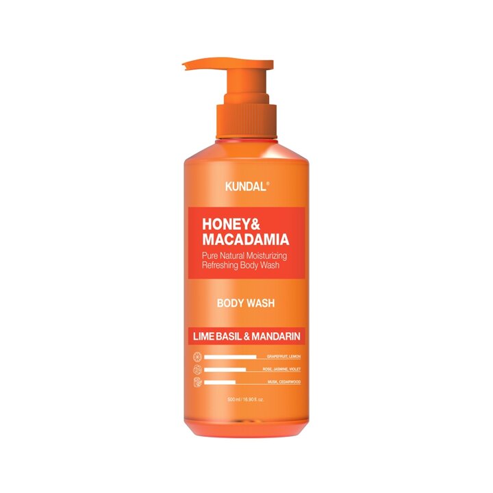 쿤달 허니 앤 마카다미아 퓨어 바디워시 라임바질앤만다린 500ml x1개