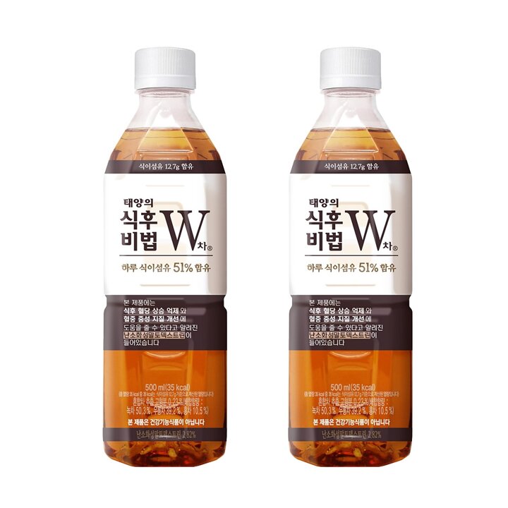 [본사직영] W차 식후비법 500PET 24입
