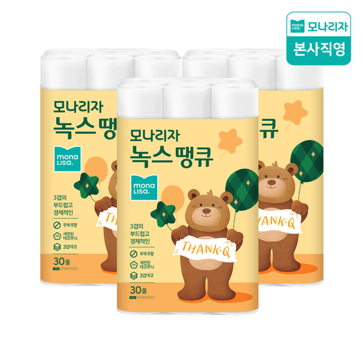 (공구)모나리자 녹스 땡큐 30m x 30롤 x 3팩