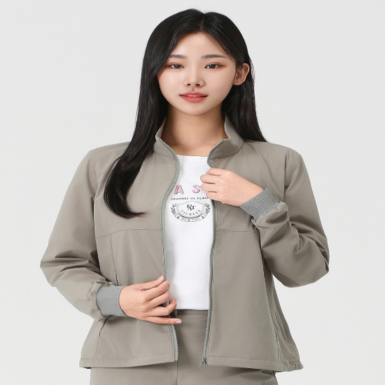 패션플러스[741044] PAT 여성 여름 수입 밴드넥 스트레치점퍼 1L41392