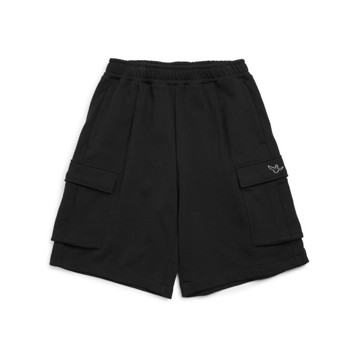 (신세계센텀점)엔젤 와펜 카고 스웨트 쇼츠 - BLACK Z262UHP0200