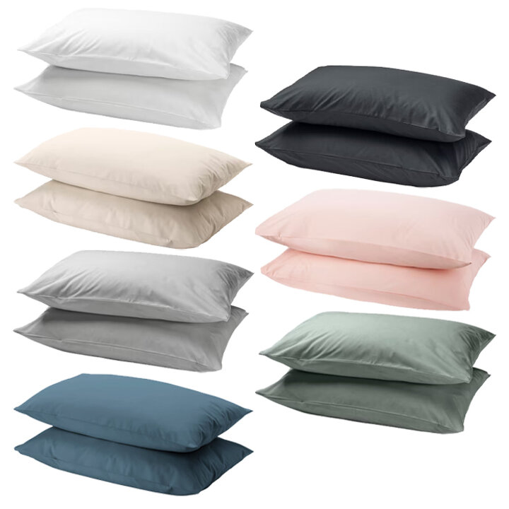 이케아 DVALA 드발라 베개커버 2개입 50x80cm/침구/배게/순면/베겟잎/패드/쿠션커버