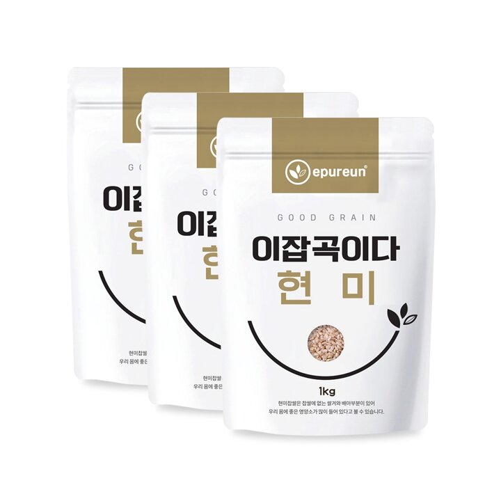 [이잡곡이다] 국산 현미 1kg x 3봉