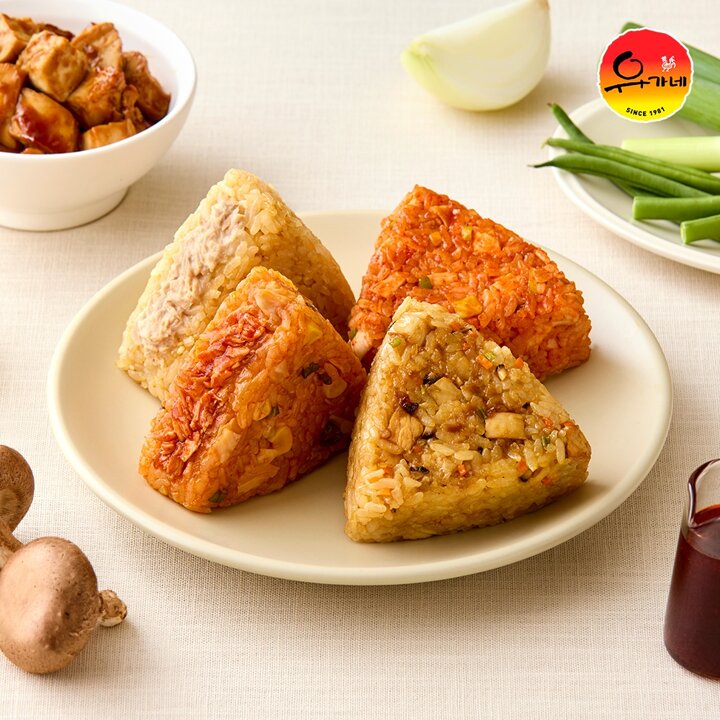 I유가네 꾸운 주먹밥 100g 4종(참치마요,닭갈비, 닭불고기, 불닭) 24팩 혼합구성