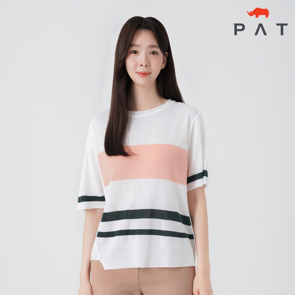 컬러 블로킹 풀오버 니트_1I63301