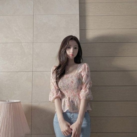 셔링 밴딩 카마빙 SH 500273 블라우스 스모크블라우스19646621667501