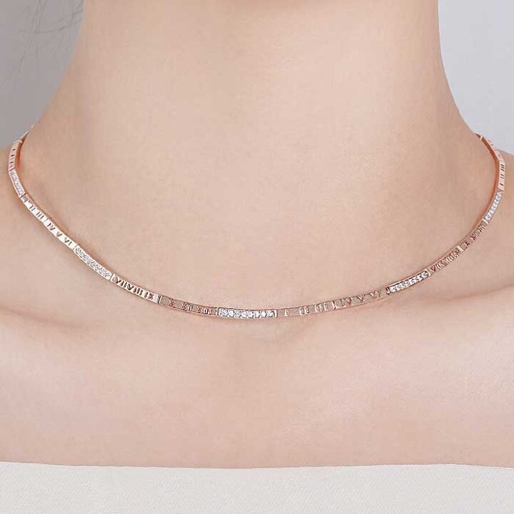 [루브르파리] 펜타곤 클립 목걸이 NA0633