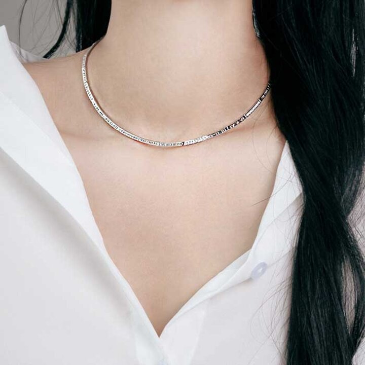 [루브르파리] 펜타곤 클립 목걸이 NA0633