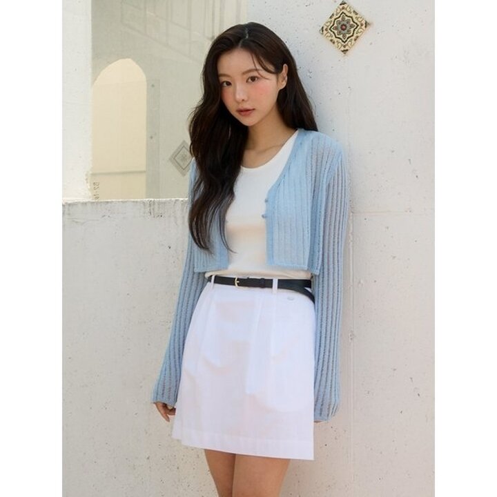 (신세계김해점)턱장식 A라인 미니스커트 OW5MS448