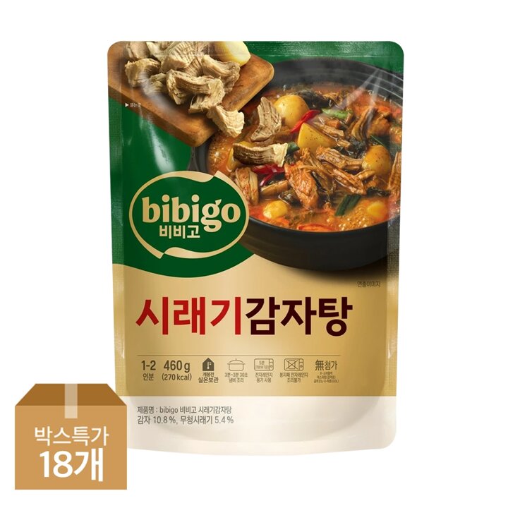 CJ제일제당 비비고 시래기감자탕 460g x18개