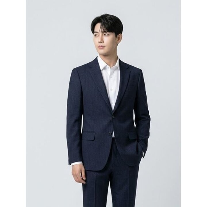 [하프클럽/BY파크랜드]네이비 모혼방 스트레치 수트셋업 A6SS2310419A A6P..
