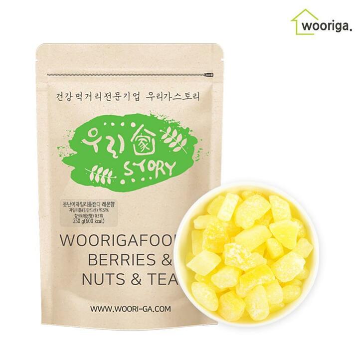 못난이 자일리톨 캔디 레몬향 250g 자일리톨사탕