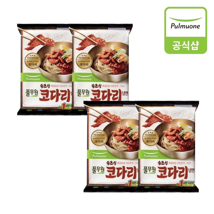 풀무원 속초식 코다리 냉면(504g)X4개