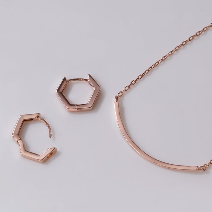 [루브르파리] 14k 골드 귀걸이/목걸이 SET 타미 SET0151