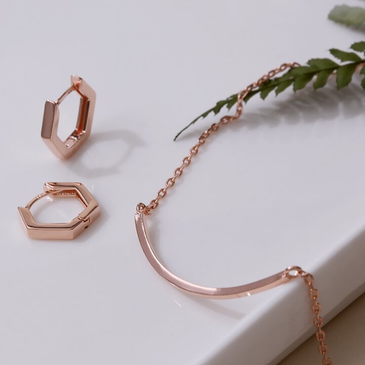 [루브르파리] 14k 골드 귀걸이/목걸이 SET 타미 SET0151