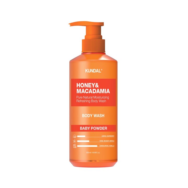 쿤달 허니 앤 마카다미아 퓨어 바디워시 베이비파우더 500ml x1개