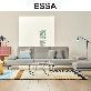 [신세계상품권3만원증정]베로나 컴팩트 4인 리브 패브릭 소파+스툴