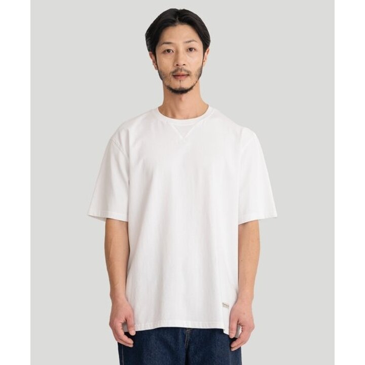 (신세계센텀점)남성 화이트 라운드 반팔 티셔츠 여름 데일리 베이직 반팔티 LJT09