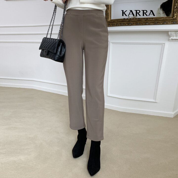 KARRA 립포켓인밴딩기모팬츠_A3F17890