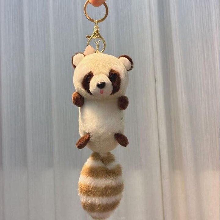 라쿤포인트인형키링가방장식소품인형열쇠고리