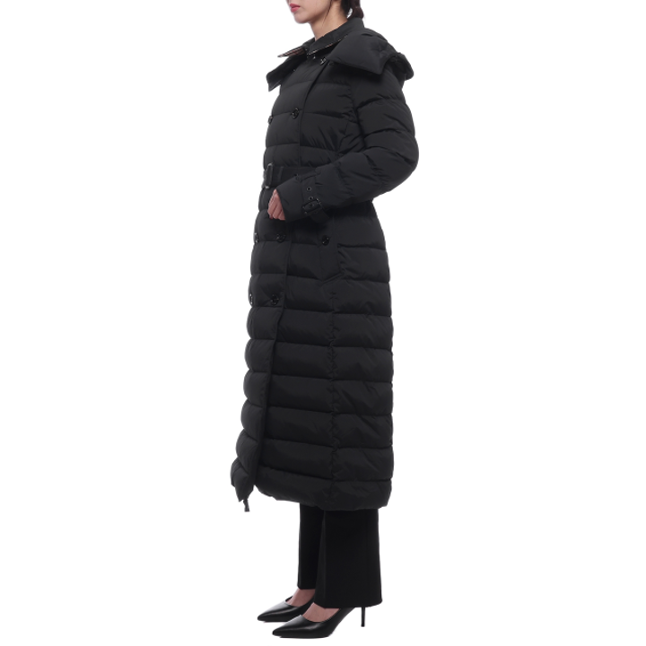 [버버리] 24FW 여성 애쉬윅 후드 롱패딩 (8096365 BLACK 24F)